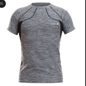 NWT Heat Out Cool'R Men’s Black and Gray Short Sleeve Performance Athletic Shirt